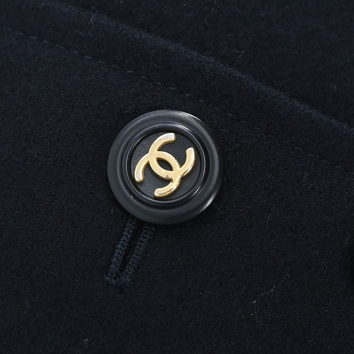 Chanel Double Breasted Jacket Navy