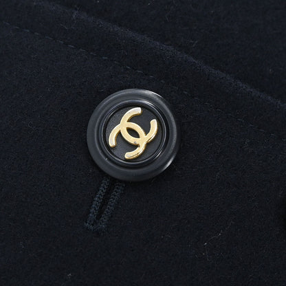 Chanel Double Breasted Jacket Navy