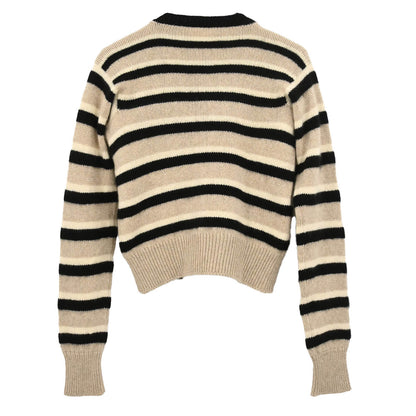 Chanel 1996 Set Cardigan Short Sleeve Top Beige #38