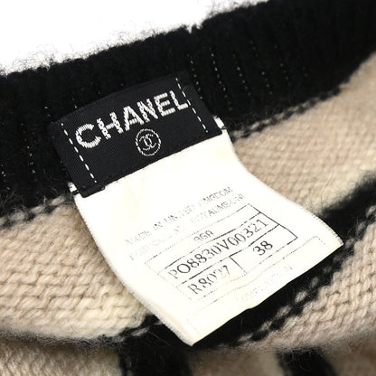 Chanel 1996 Set Cardigan Short Sleeve Top Beige #38