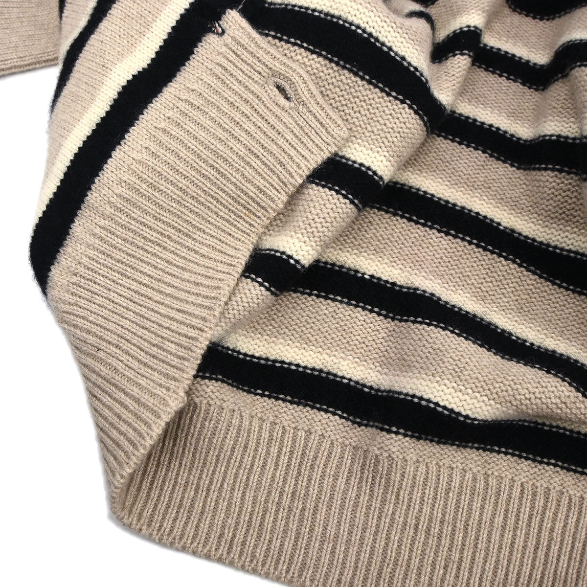 Chanel 1996 Set Cardigan Short Sleeve Top Beige #38
