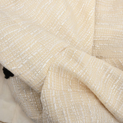 Chanel 2002 Collarless Single Breasted Jacket Ivory #38