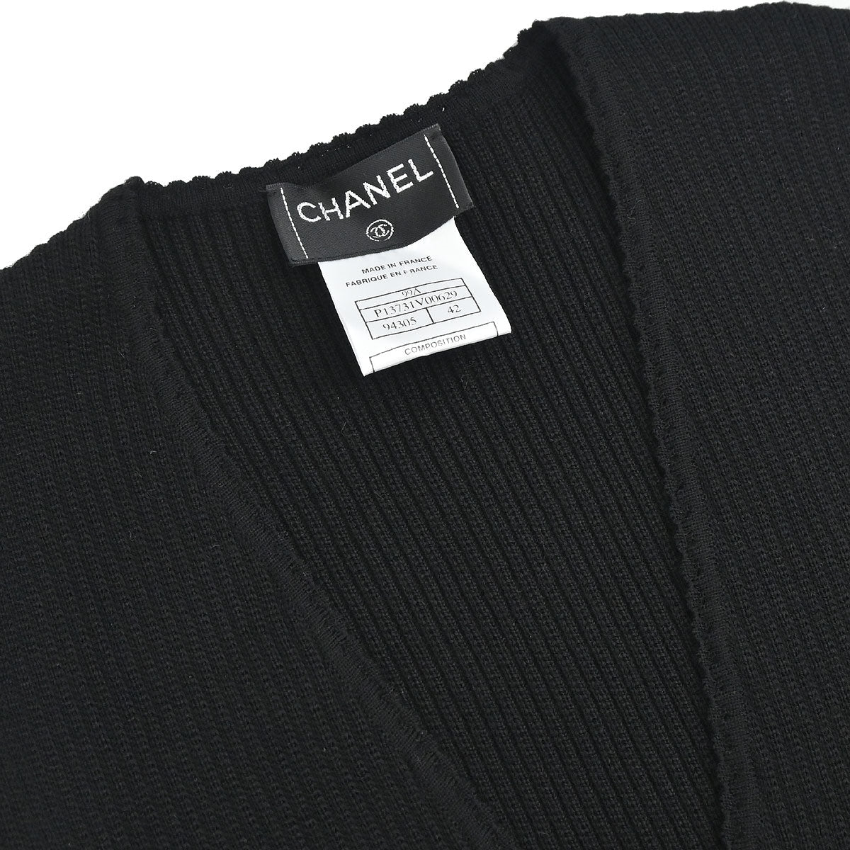 Chanel 1999 Sleeveless Top Vest Black #42