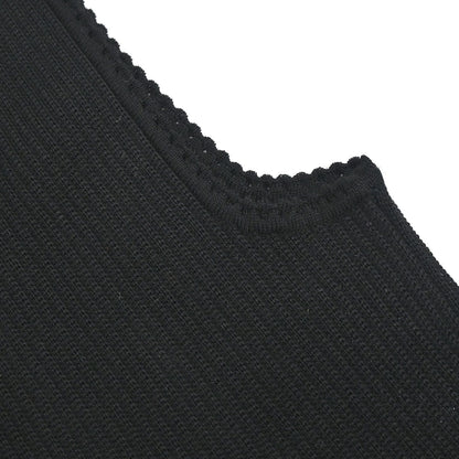 Chanel 1999 Sleeveless Top Vest Black #42