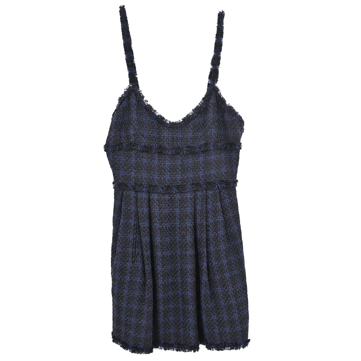 Chanel 2007 Setup Suit Jacket Dress Navy #38