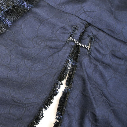 Chanel 2007 Setup Suit Jacket Dress Navy #38