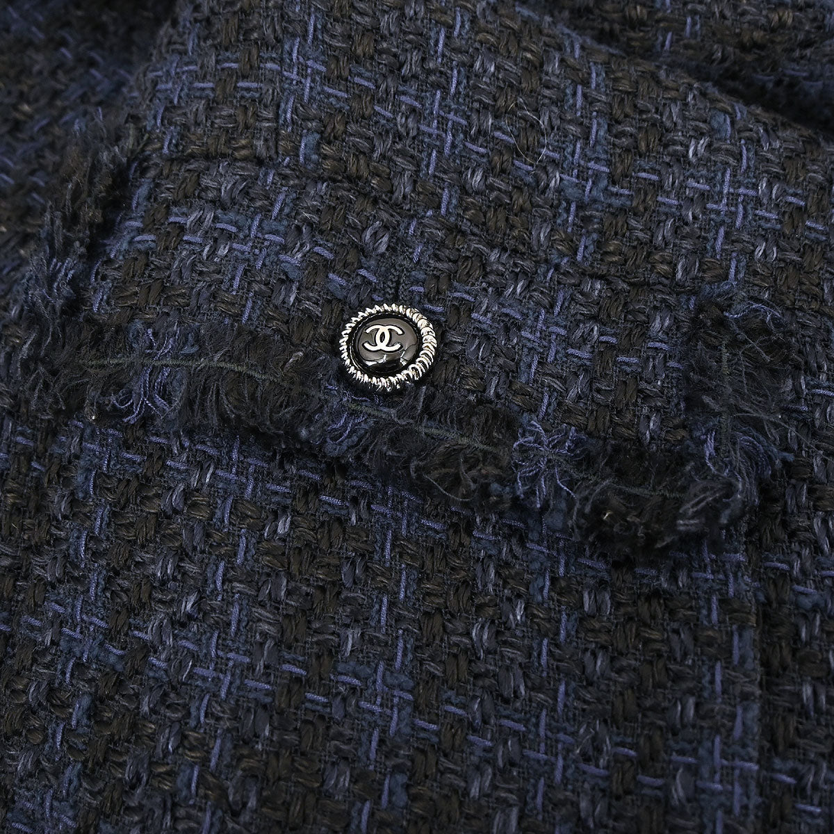 Chanel 2007 Setup Suit Jacket Dress Navy #38