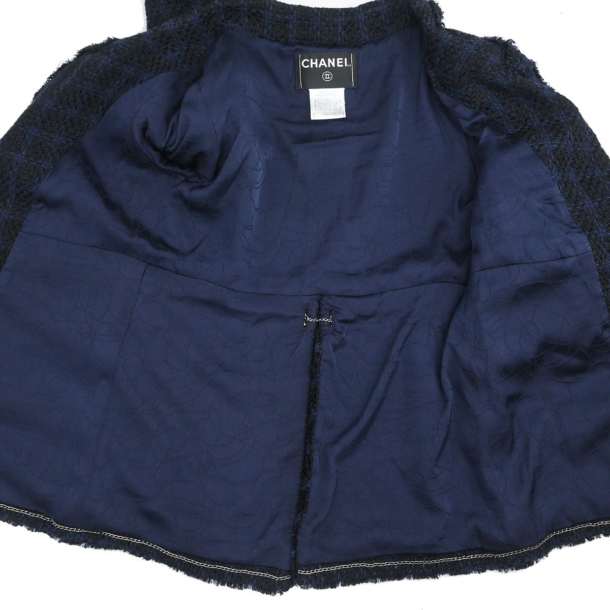 Chanel 2007 Setup Suit Jacket Dress Navy #38