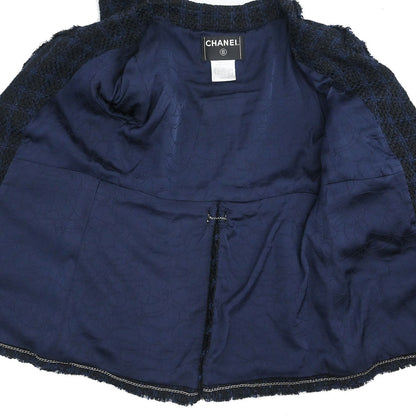 Chanel 2007 Setup Suit Jacket Dress Navy #38