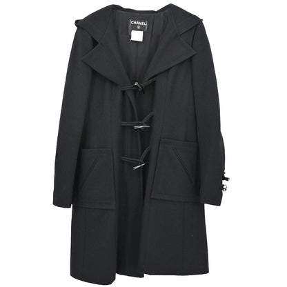 Chanel 2006 Duffel Coat Black #40