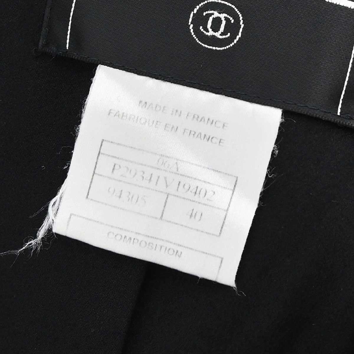 Chanel 2006 Duffel Coat Black #40