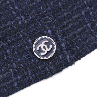 Chanel 2001 Single Breasted Jacket Vest Navy #36