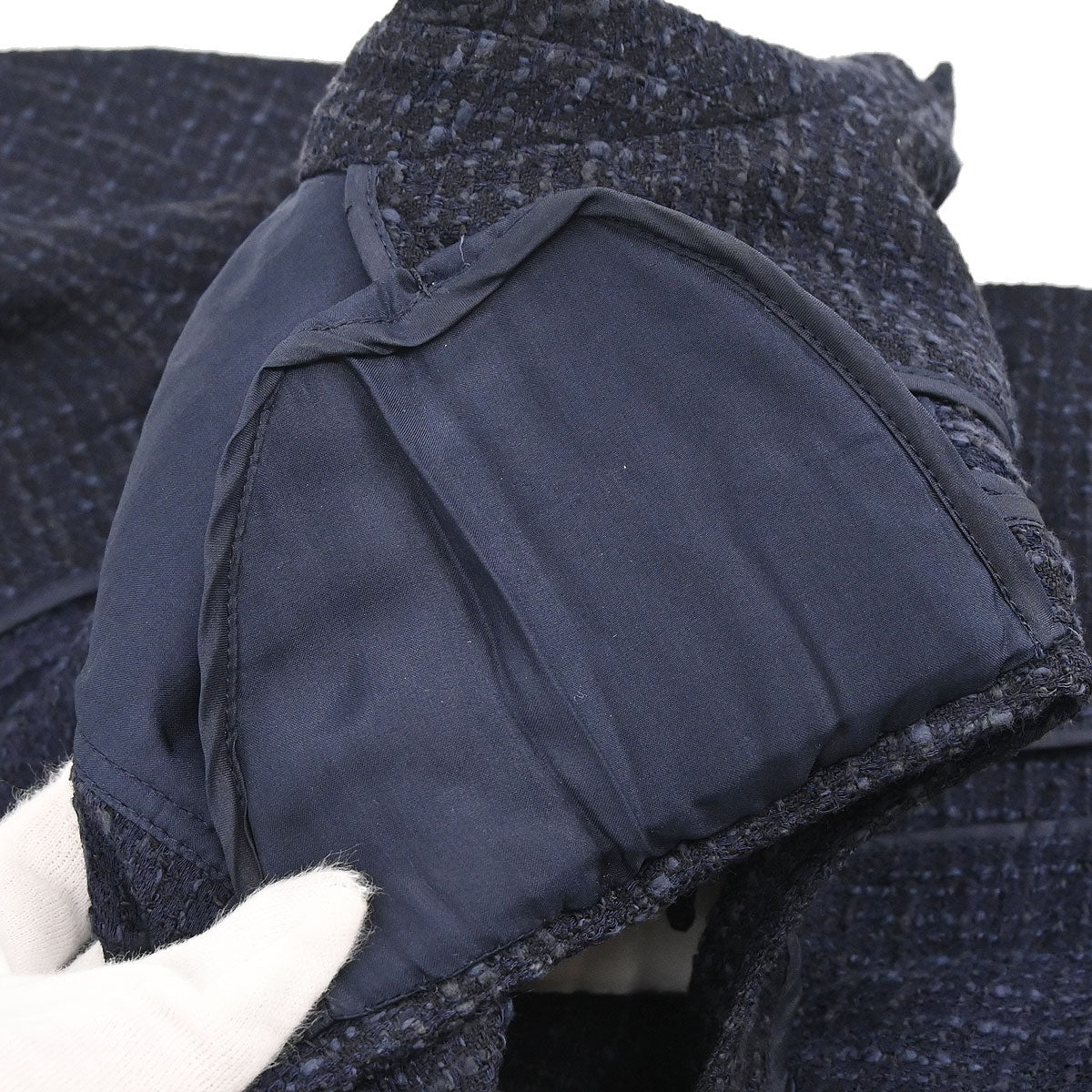 Chanel 2001 Single Breasted Jacket Vest Navy #36