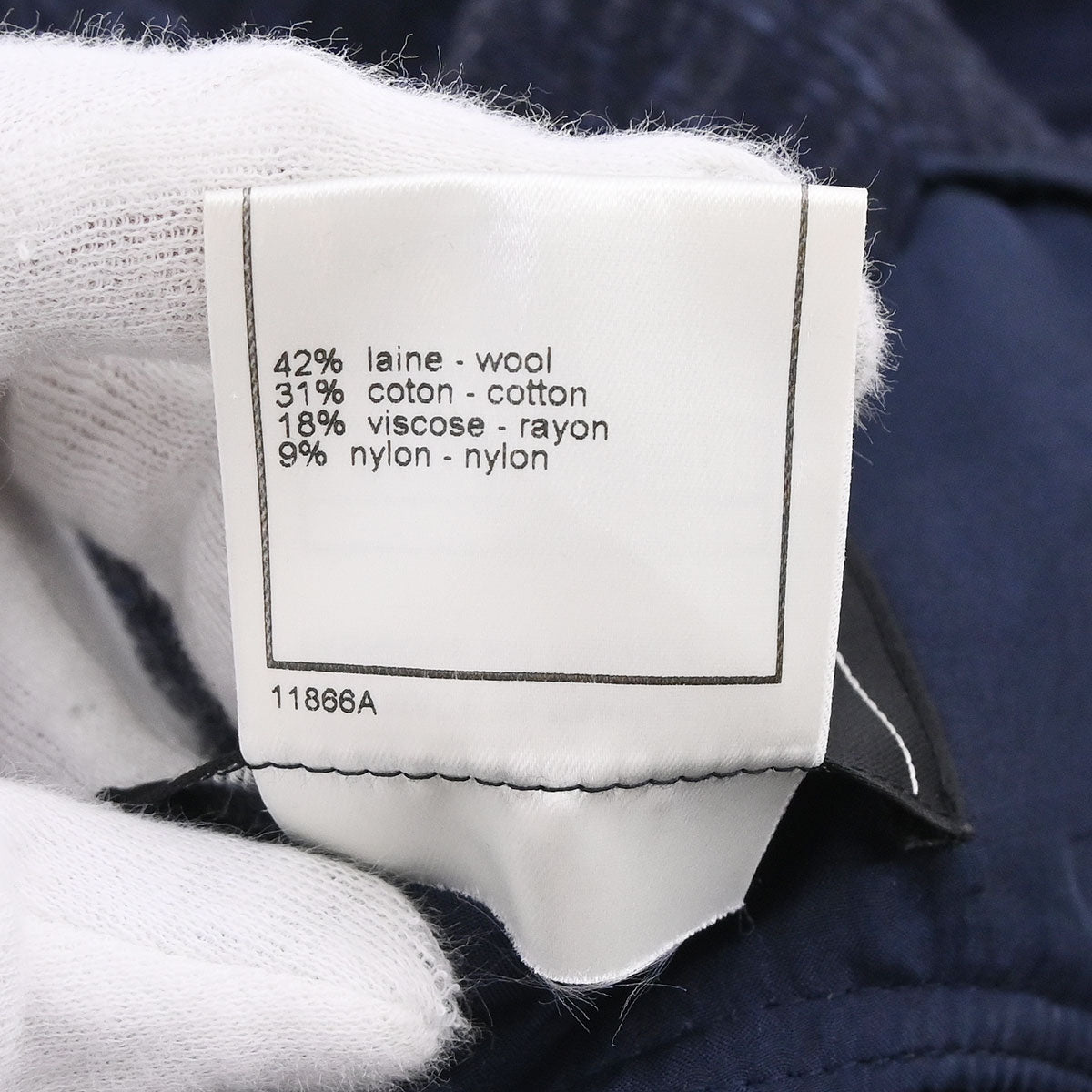 Chanel 2001 Single Breasted Jacket Vest Navy #36