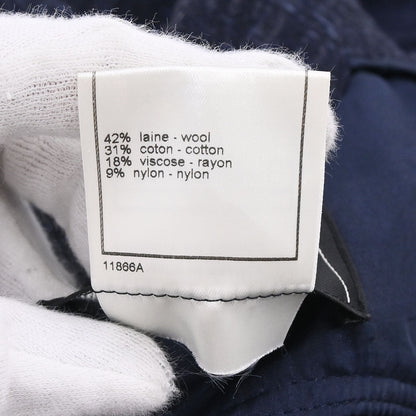 Chanel 2001 Single Breasted Jacket Vest Navy #36