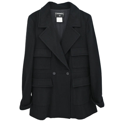 Chanel 2001 Double Breasted Jacket Black #40