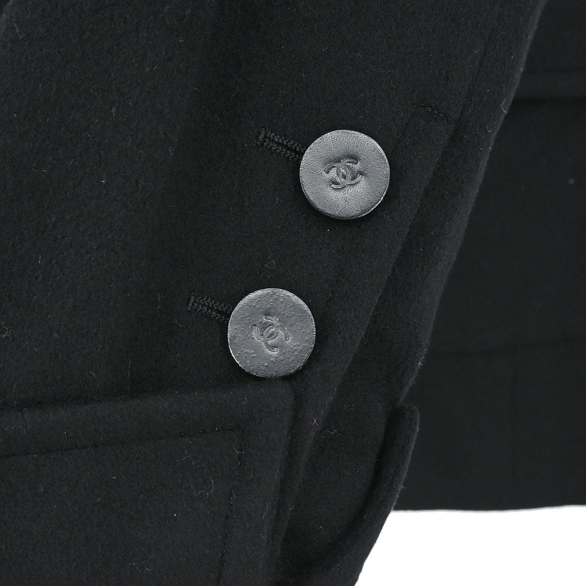 Chanel 2001 Double Breasted Jacket Black #40