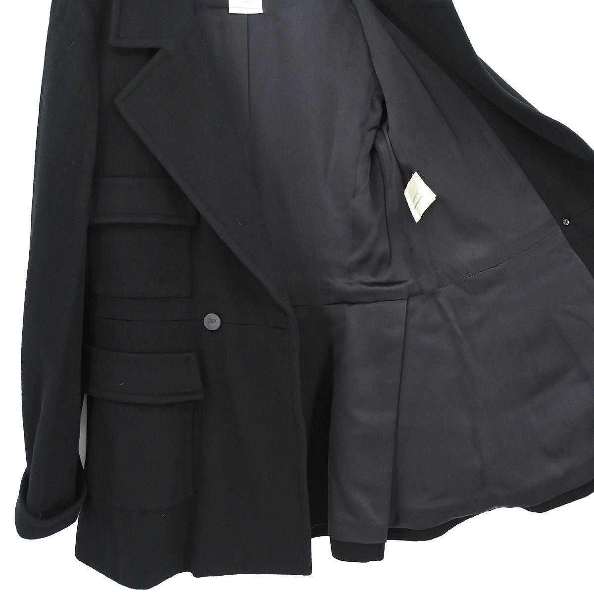 Chanel 2001 Double Breasted Jacket Black #40