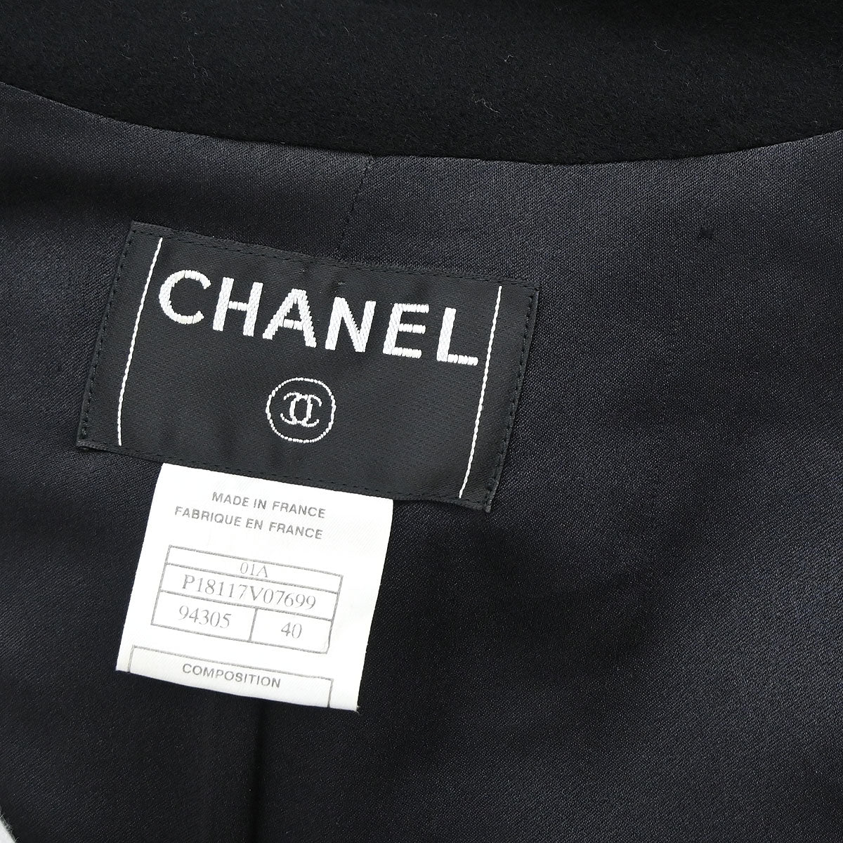 Chanel 2001 Double Breasted Jacket Black #40