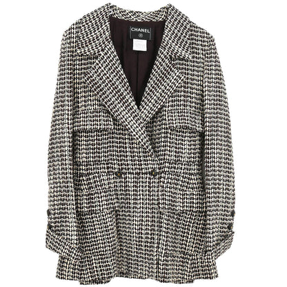 Chanel 2001 Double Breasted Jacket Brown #38