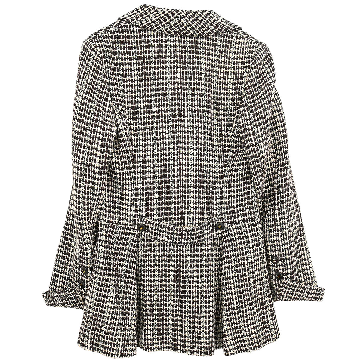 Chanel 2001 Double Breasted Jacket Brown #38