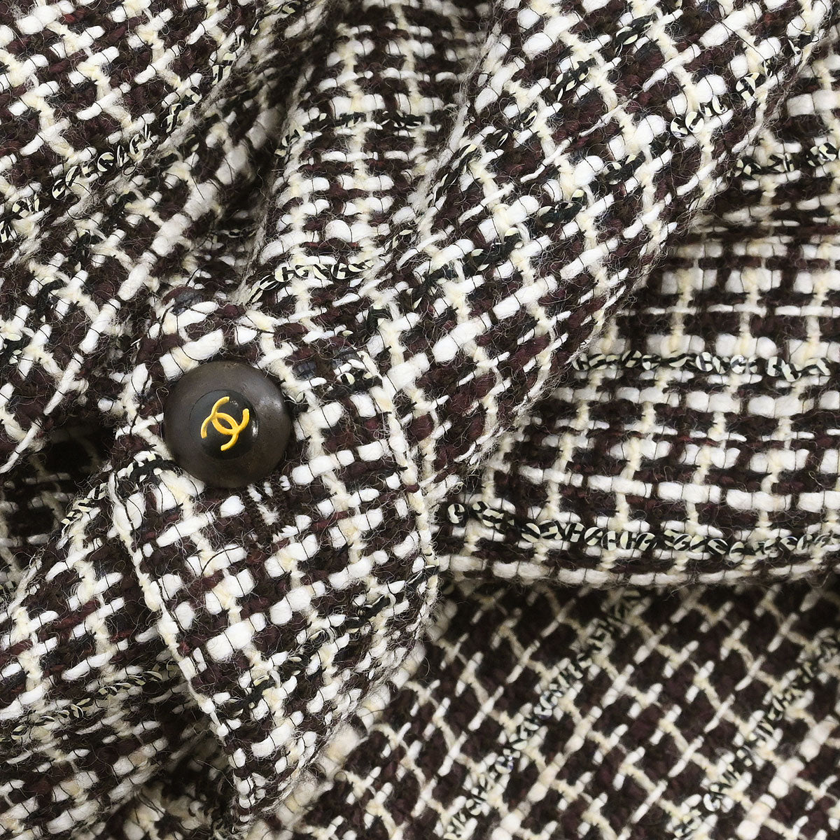 Chanel 2001 Double Breasted Jacket Brown #38