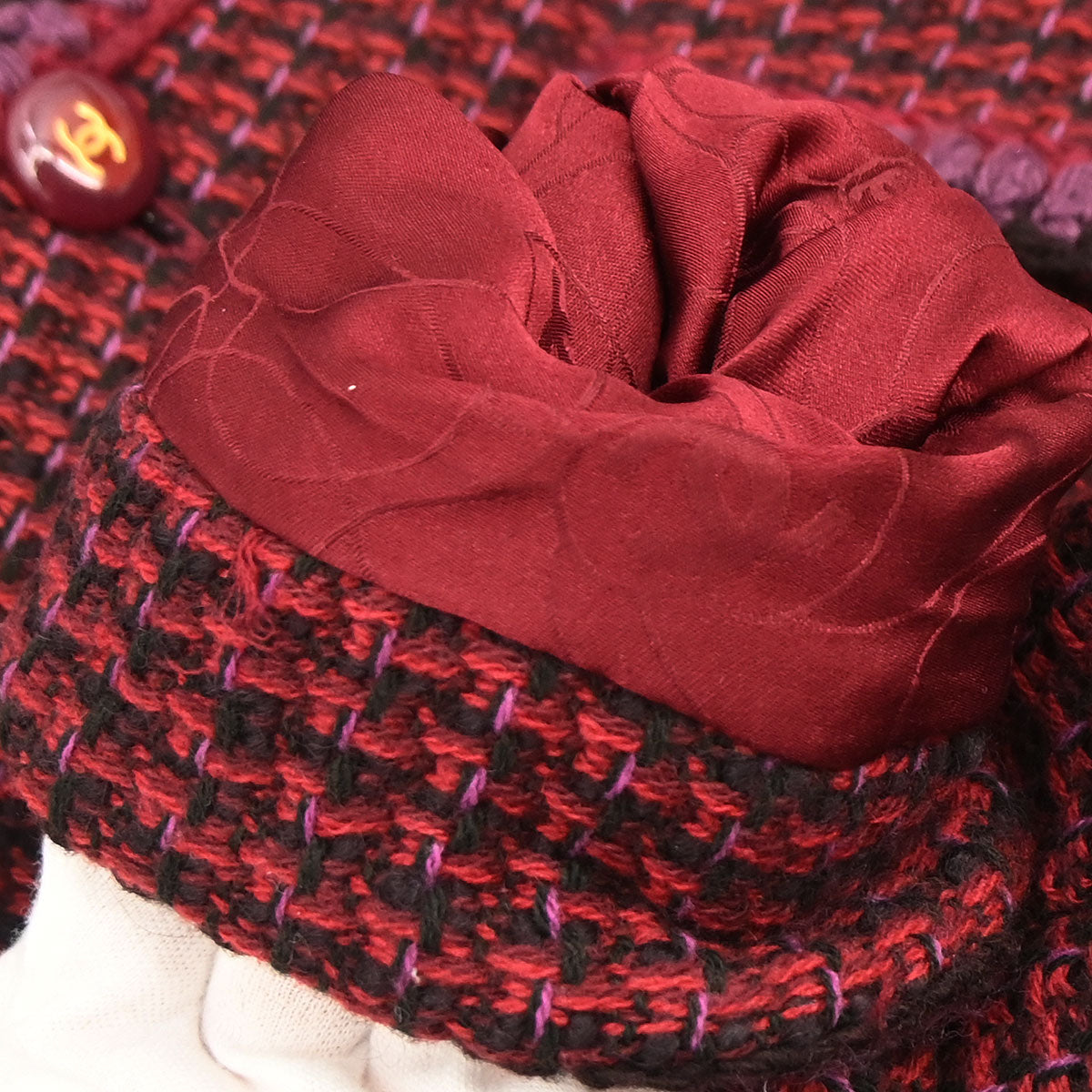 Chanel 2001 Single Breasted Jacket Red #40