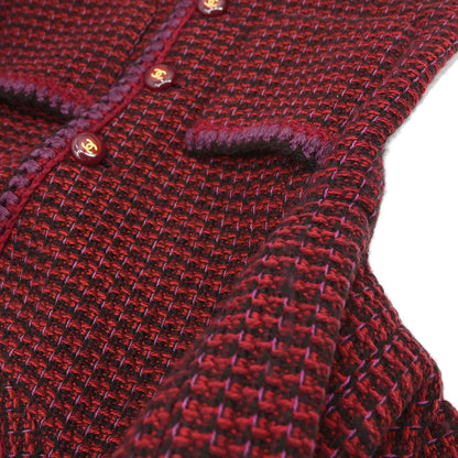 Chanel 2001 Single Breasted Jacket Red #40
