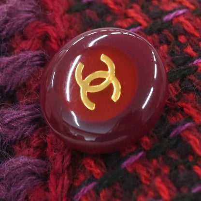 Chanel 2001 Single Breasted Jacket Red #40