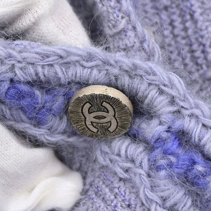 Chanel 1998 Collarless Jacket Purple #38