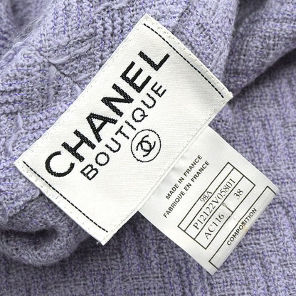 Chanel 1998 Collarless Jacket Purple #38