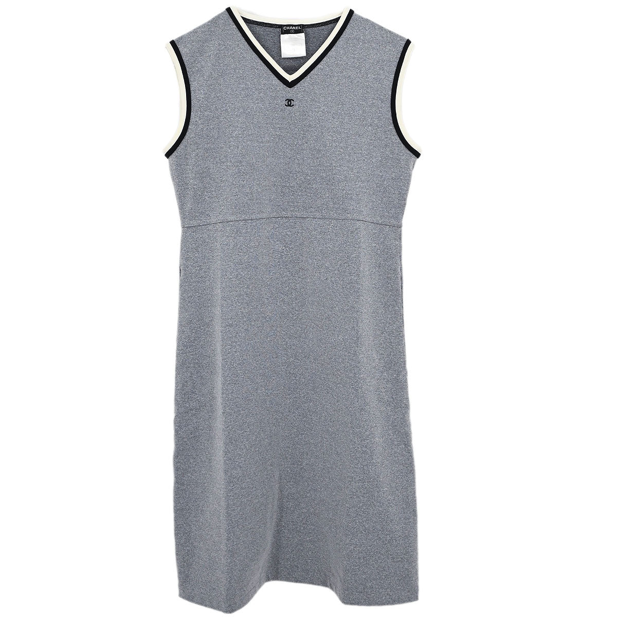 Chanel 1998 Sleeveless Dress Gray #40