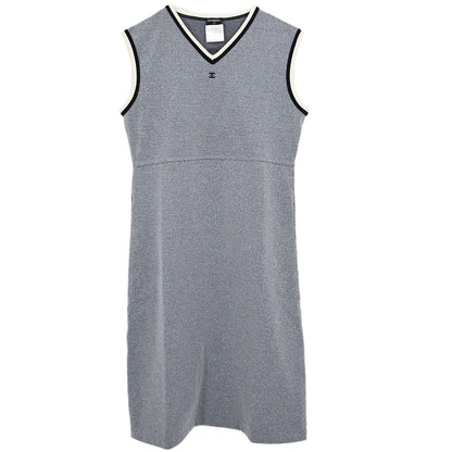 Chanel 1998 Sleeveless Dress Gray #40