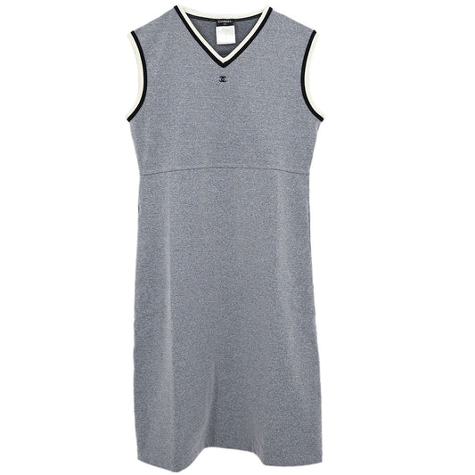 Chanel 1998 Sleeveless Dress Gray #40