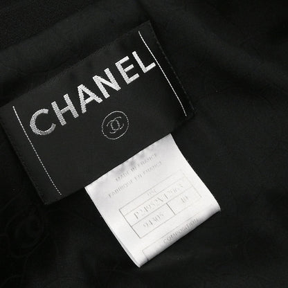 Chanel 2005 Single Breasted Emblem Jacket Black #40