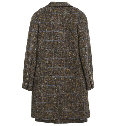 Chanel 1994 Setup Suit Jacket Skirt Brown #36