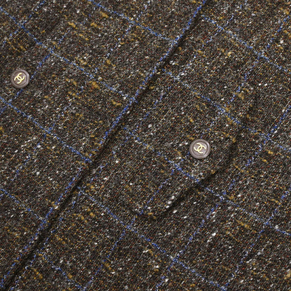 Chanel 1994 Setup Suit Jacket Skirt Brown #36