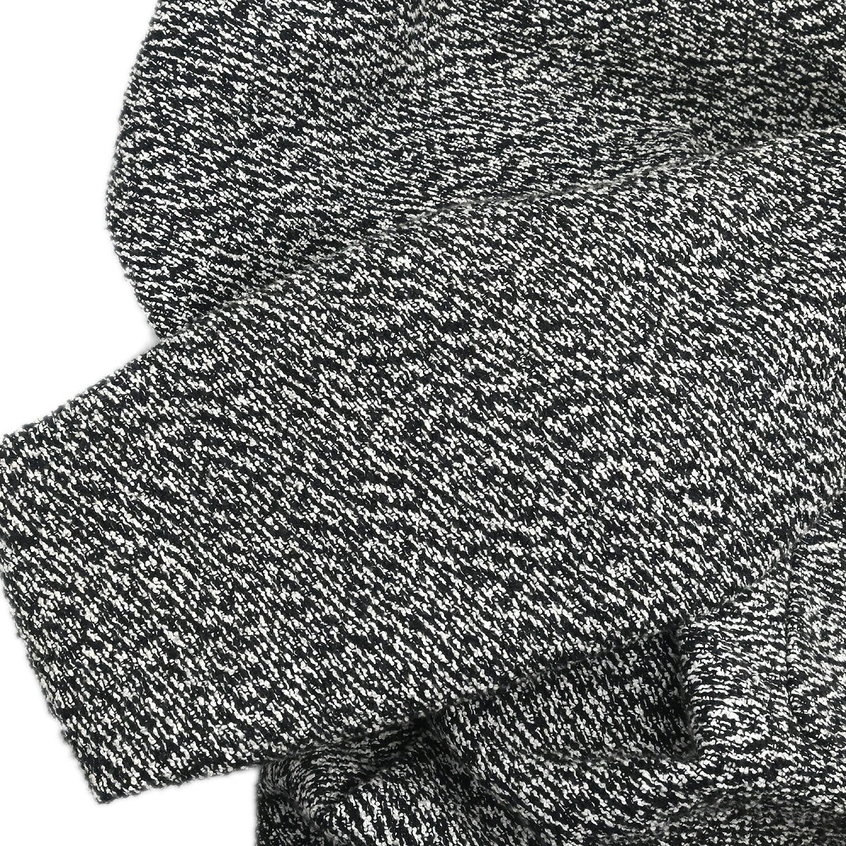 Chanel 1997 Tweed Setup Suit Jacket Skirt Black #38
