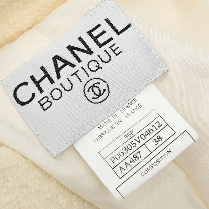 Chanel 1996 Double Breasted Jacket Ivory #38