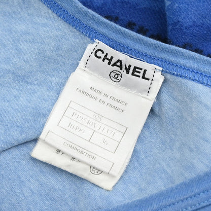 Chanel 2002 Surf Line Sleeveless Tank Top Blue #36