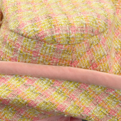 Chanel 1996 Single Breasted Jacket Tweed Yellow #40