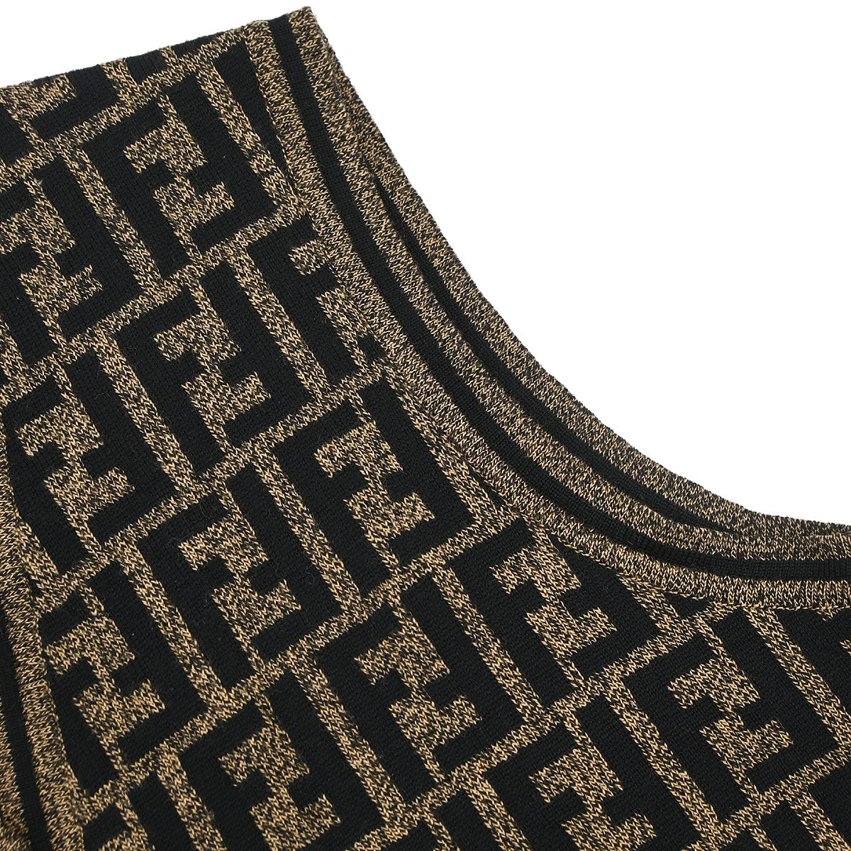 Fendi Sleeveless Jacket Vest Zucca Brown #42