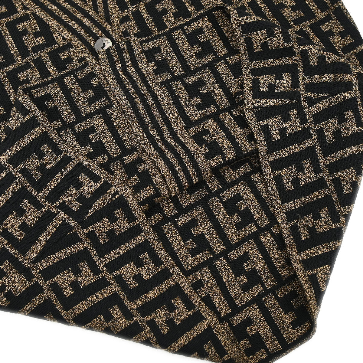 Fendi Sleeveless Jacket Vest Zucca Brown #42