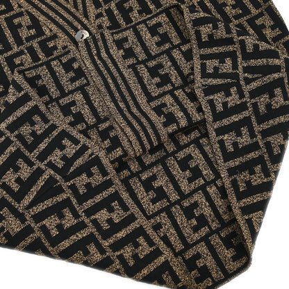 Fendi Sleeveless Jacket Vest Zucca Brown #42