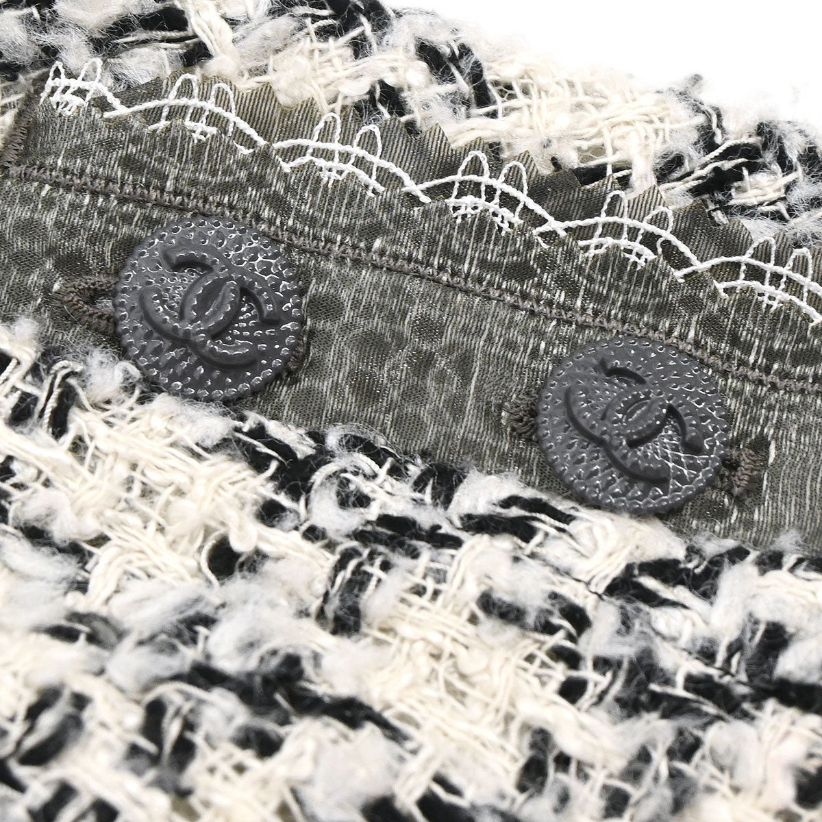 Chanel 2009 Single Breasted Jacket White #36