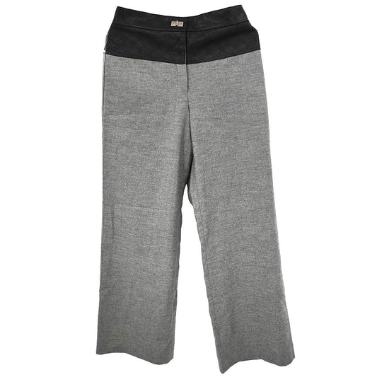 Chanel 2010 Long Pants Mademoiselle Lock Gray #38