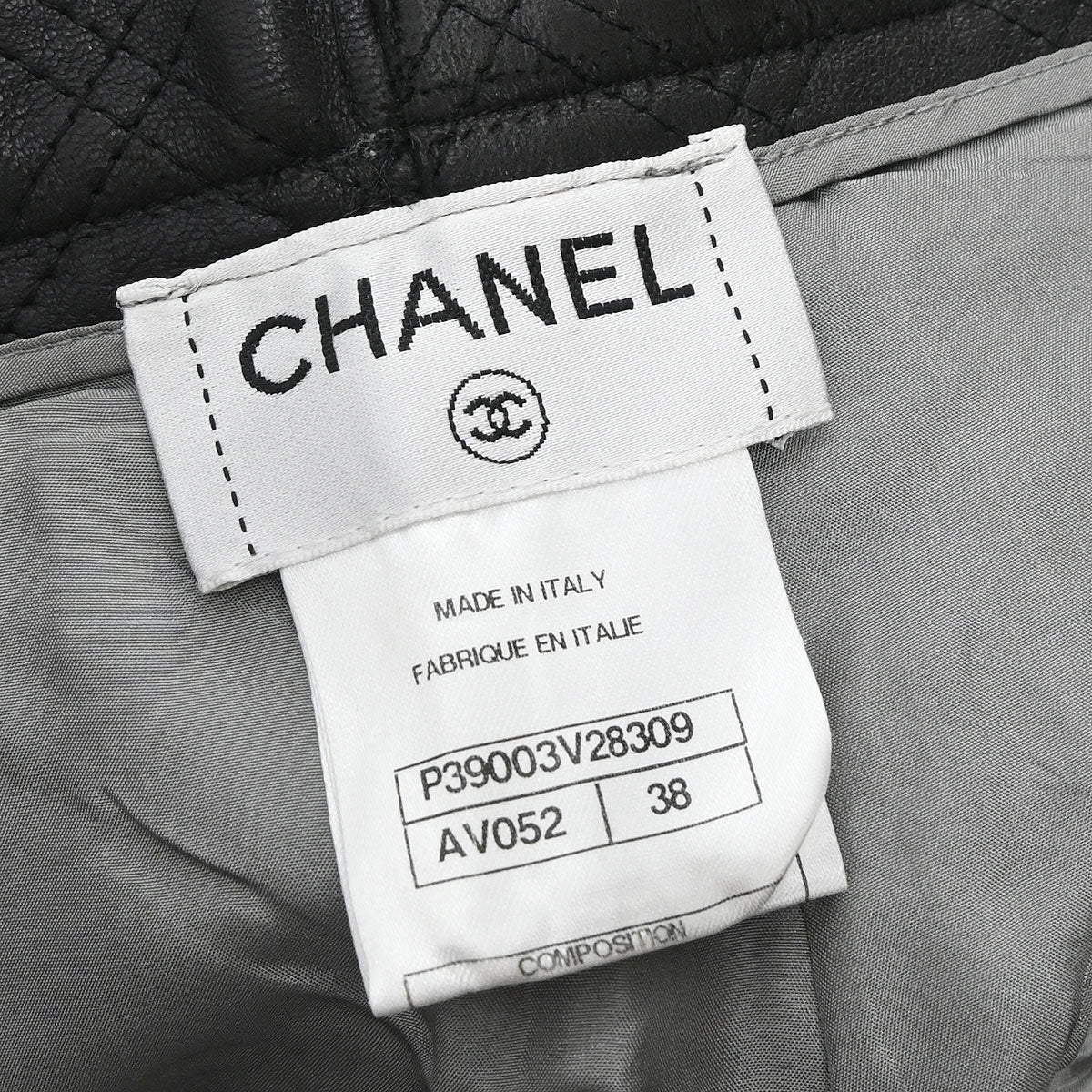 Chanel 2010 Long Pants Mademoiselle Lock Gray #38
