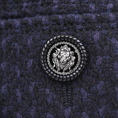 Chanel 2014-2015 Collarless Coat Navy #40