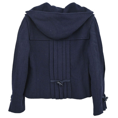 Chanel 2006 Hoodie Duffel Coat Navy #42