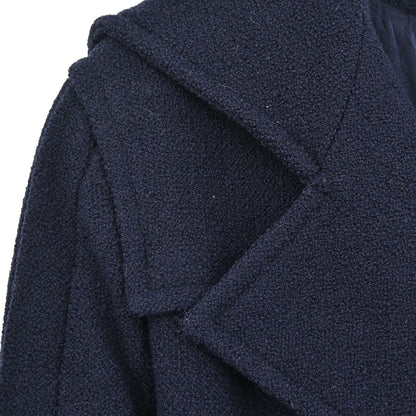 Chanel 2006 Hoodie Duffel Coat Navy #42